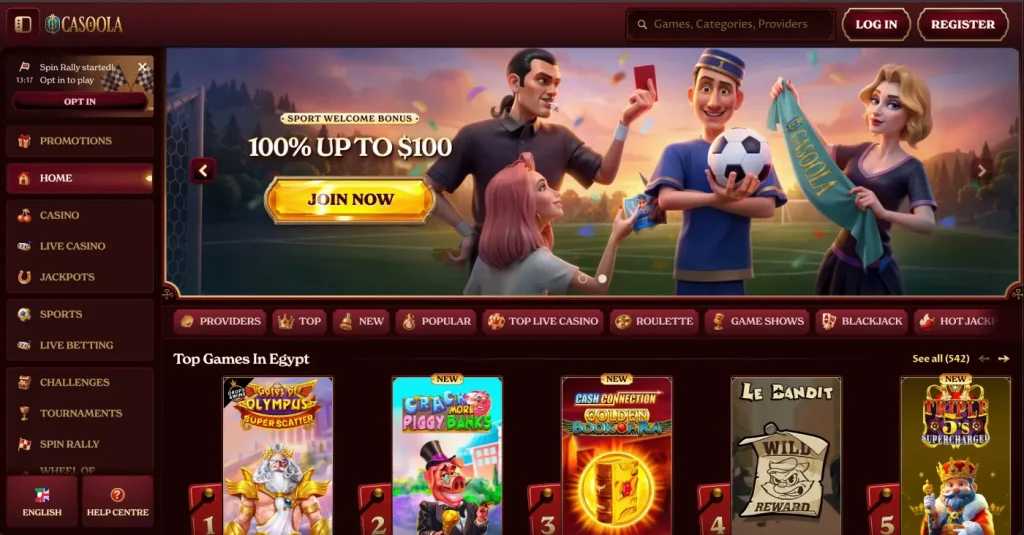 Casoola live casino with Evolution and Pragmatic Play live dealers
